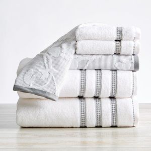 Great Bay Home Cotton Bath Towels - Roselyn Collection